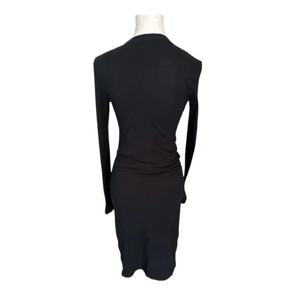 JAMES PERSE Column Midi Dress Black Sz 0/XS Black Minimalist Chic - Picture 4 of 8
